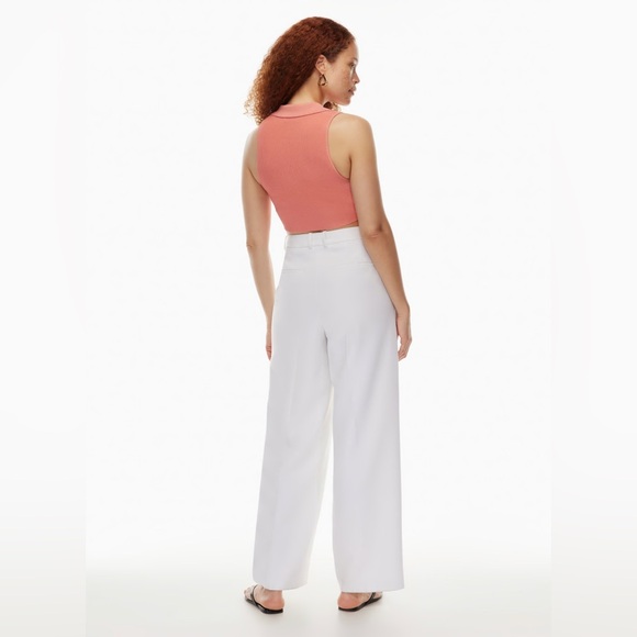 Aritzia Babaton Sculpt Knit Polo Top in Black - Picture 6 of 9